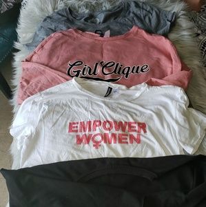 Bundle of Crop Tops & T Shirt